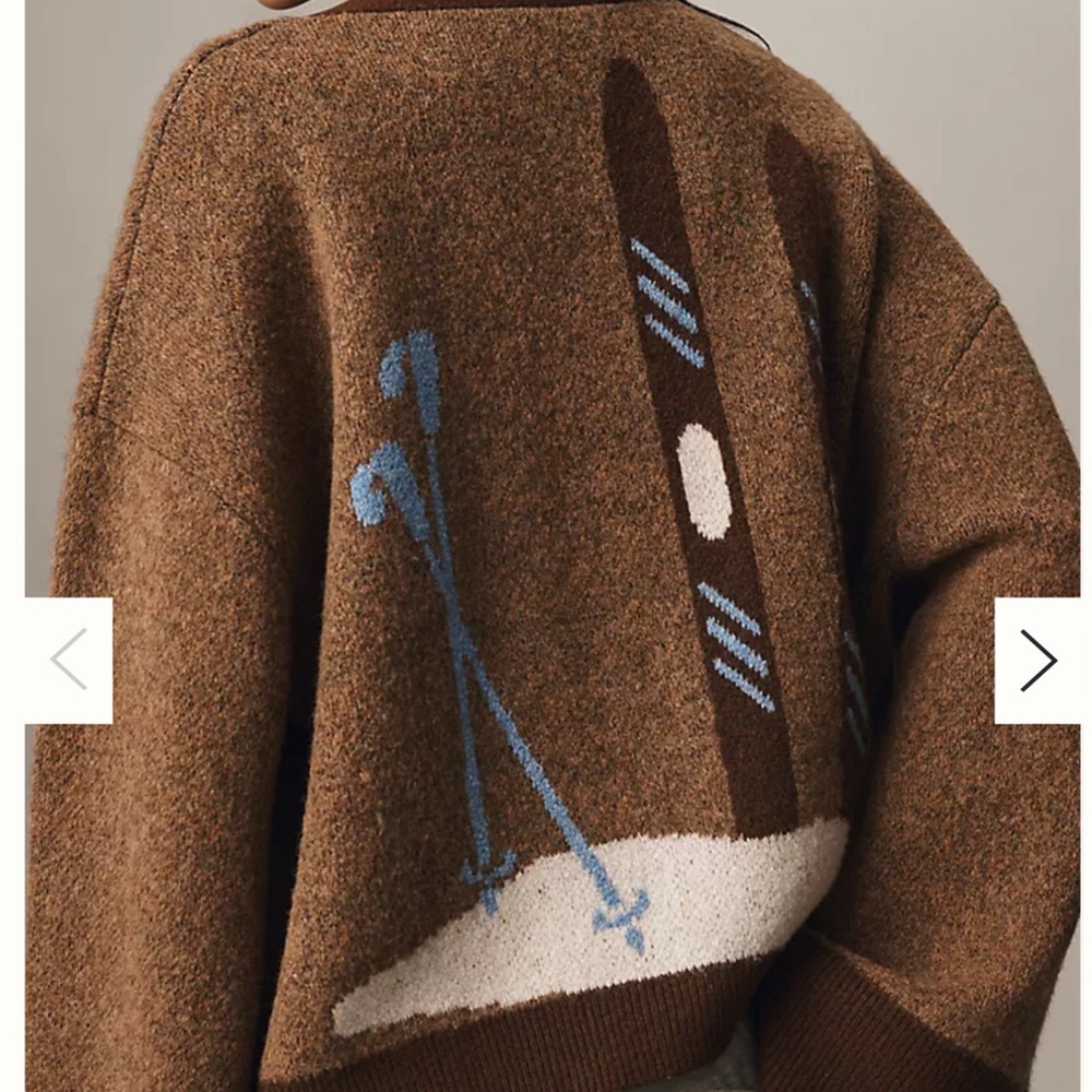 Bel Kazan Skier Icon Cardigan O/S NWT